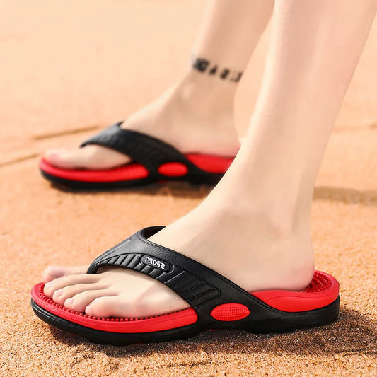 New Flip Flops Slippers Men Summer Anti-skid Outdoor Korea Casual Light Beach Sandals Household Slipper Students Slides
