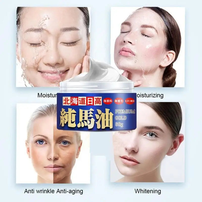 Hokkaido Rigo pure horse oil retinol moisturizer  is suitable for face and eyes.Best day and night cream