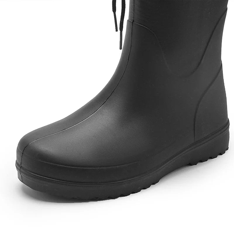 middle tube rain shoes light fashion rain boots anti slip EVA water shoes outdoor fishing water boots rainboots for men
