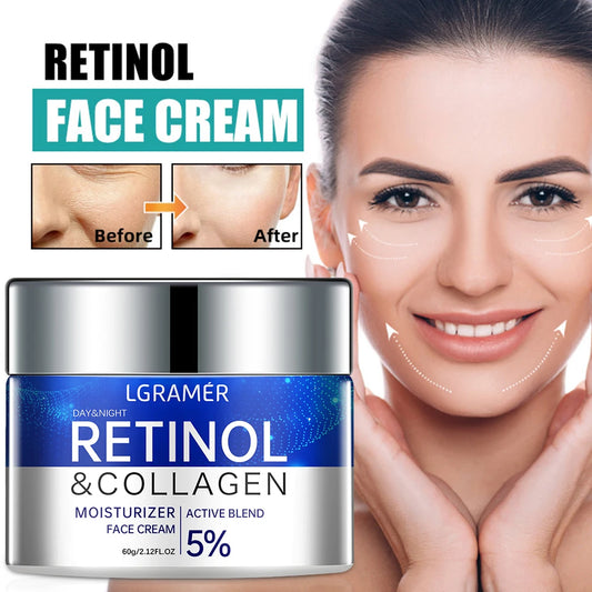 Retinol Wrinkle Removing Cream Anti Aging Firming Lifting Fade Fine Lines Whitening Moisturizing Brightening Skin Care Cosmetic