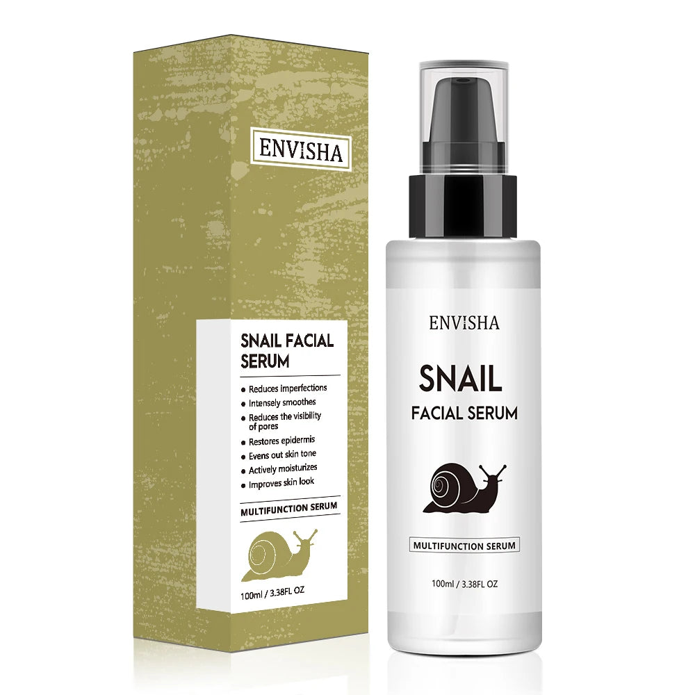 ENVISHA Snail Collagen Face Serum Facial Skin Care Anti-aging Wrinkle Moisturizing Whitening Firming Skin Essence Shrink Pores