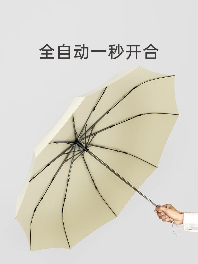 ZUODU Super Large Folding Umbrella Men Womens Windproof Umbrellas Fold Business Sun Rain Umbrella Travel Whole Family Umbrellas