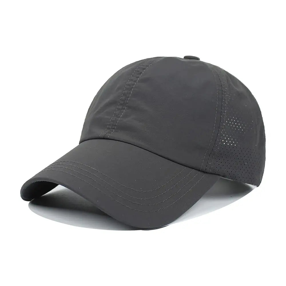 Quick Dry Ponytail Baseball Caps Women Criss Cross Messy Bun Snapback Hat Ponycap Trucker Hats Adjustable Outdoor Sports