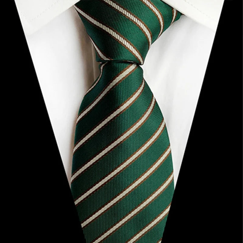 68 Colors NEW 8cm Tie for Man  Silk Tie Luxury Striped Flower Business Neck Tie Suit Cravat Wedding Party Necktie Men Gift