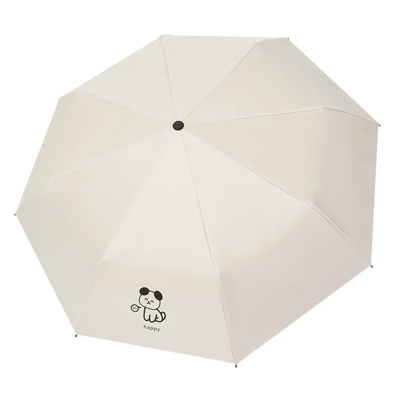 Umbrella Cute Happy Dog Automatic Sunscreen umbrella Travel Folding Portable Automatic Umbrella Boys and girls gift umbrella