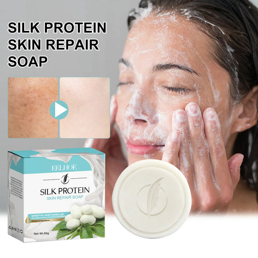 Protein repair facial soap cleans pores, lightens acne and dark spots, moisturizes and whitens skin, and washes face soap.