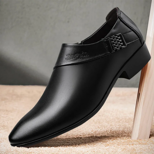 Luxury Men Leather Shoes Formal Dress Shoes for Male Plus Size Party Wedding Office Work Shoes Slip on Business Casual Oxfords