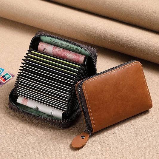PU Leather Credit Card Holder Men Wallet Large Capacity Card Holder Bag