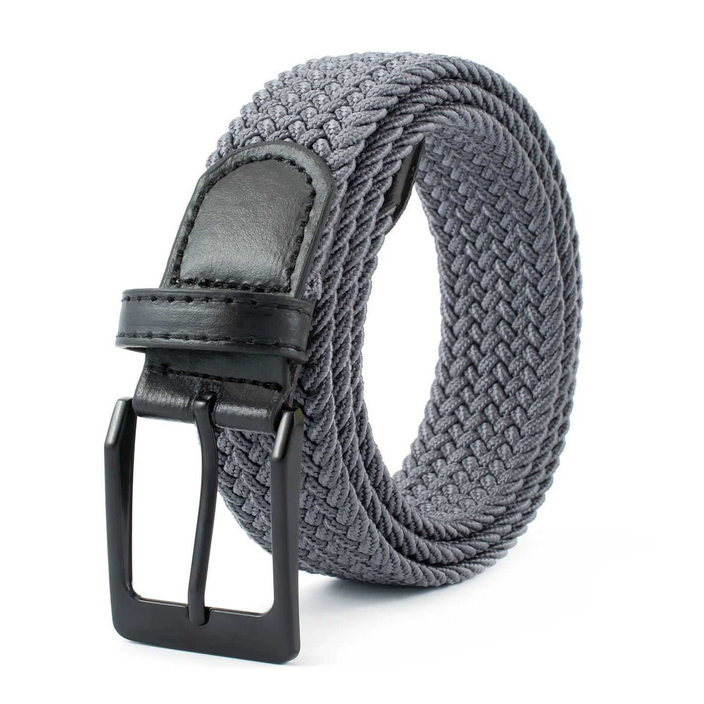 Man Belt casual belt Alloy Needle Buckle Woven Elastic BreathableElastic Pants belt for Man