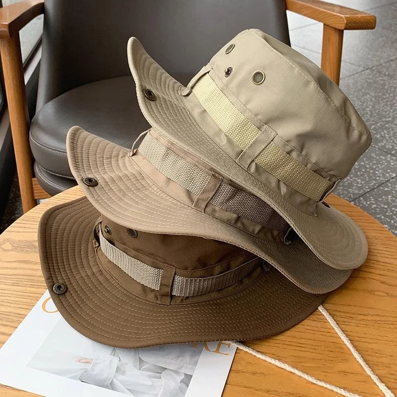 Sun Hats for Men Outdoor Fishing Cap Wide Brim Anti-UV Protection Women Bucket Hat Summer Hiking Fisherman Caps