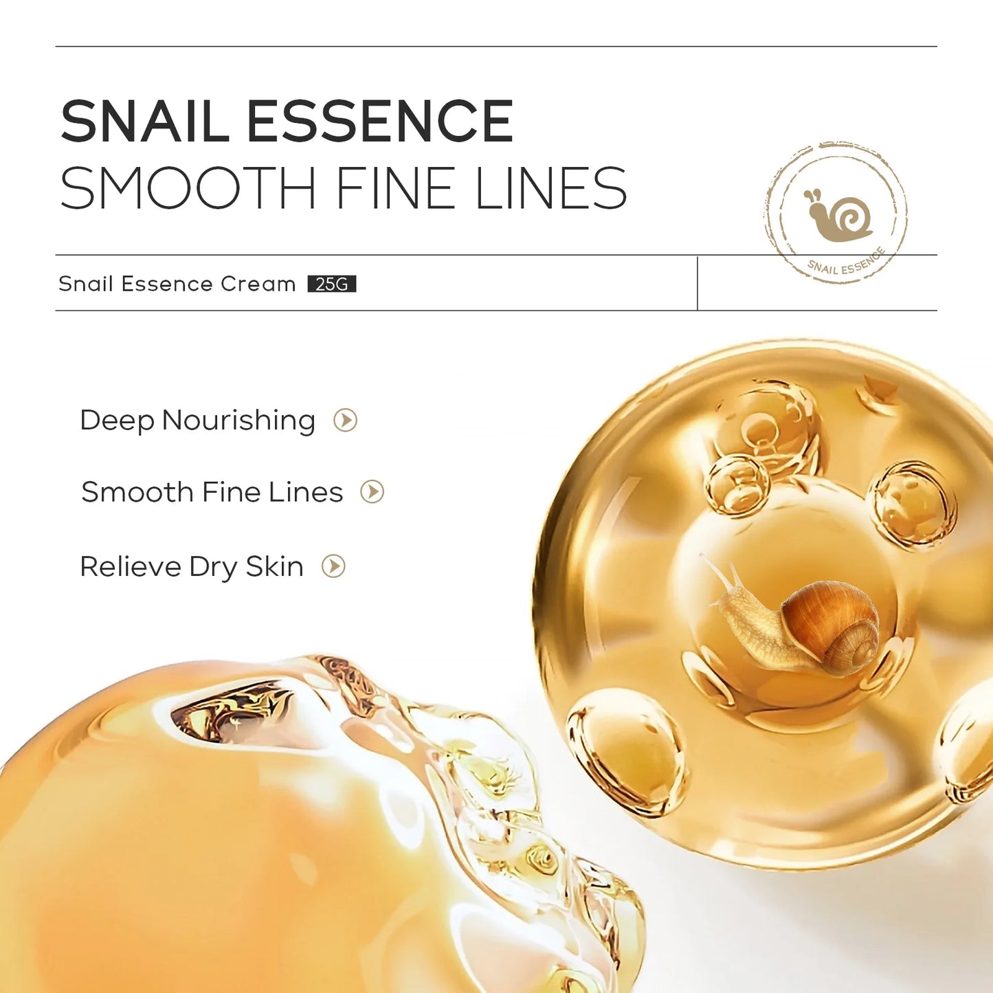 Snail Repair Cream 25g Collagen Moisturizing Nourish Repair Damaged Face Care Deep Maintenance Revitalize the Skin