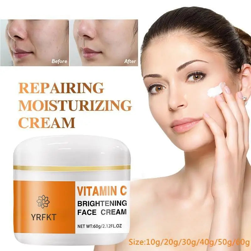2022 vitamin C Brightening Cream improves black spot whitening cream to repair faded skin, freckles and melanin skin