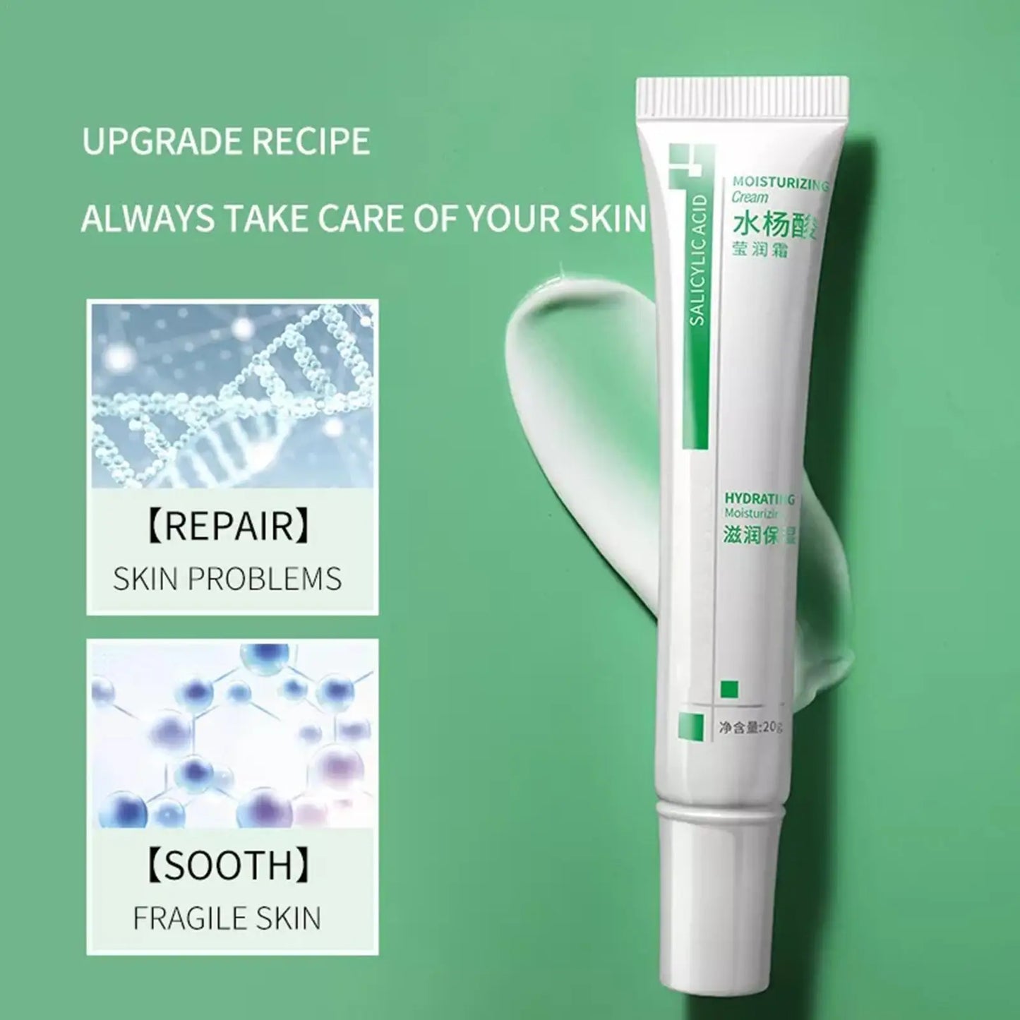 Salicylic Acid Shrink Pores Cream Products Oil Control Moisturizing Smooth Skin Care Nourish Fade Acne Face Korean Cosmetics