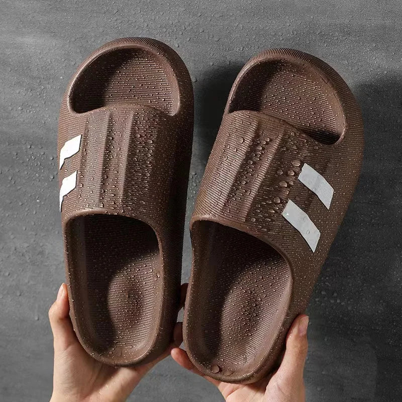 Summer Slippers For Men Women Eva Soft Bottom Slippers Indoor House Slides Flat Sandals Outdoor Beach Shoes Man Flip Flops