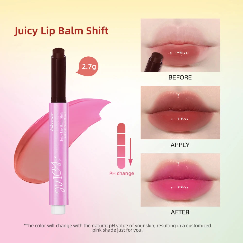 Color Change Juicy Lip Balm Shift Ph Color Changing Lip Balm Long Lasting Moisturizing Lipstick all change to pink lips makeup