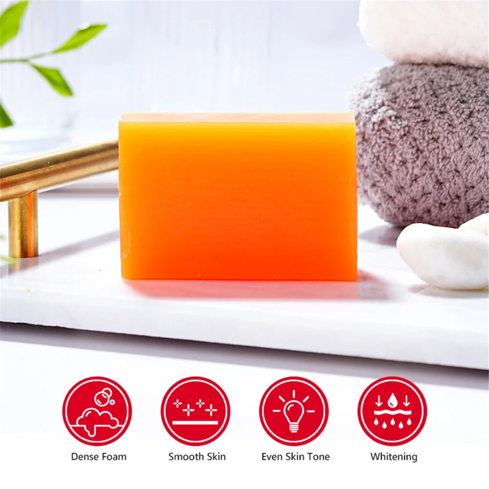 Disaar Kojic Acid Soap 120g Fix Dark Spots Brighten Skin Handmade Soap Deep Cleansing Face & Body Moisturizing Soap