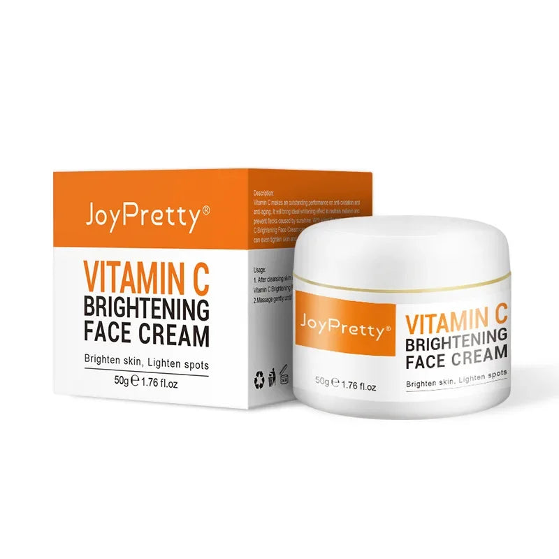 Vitamin C Brightening Moisture Face Cream VC Fade Freckles Remove Dark Spots Whitening Anti Aging Repair Facial Skin Care