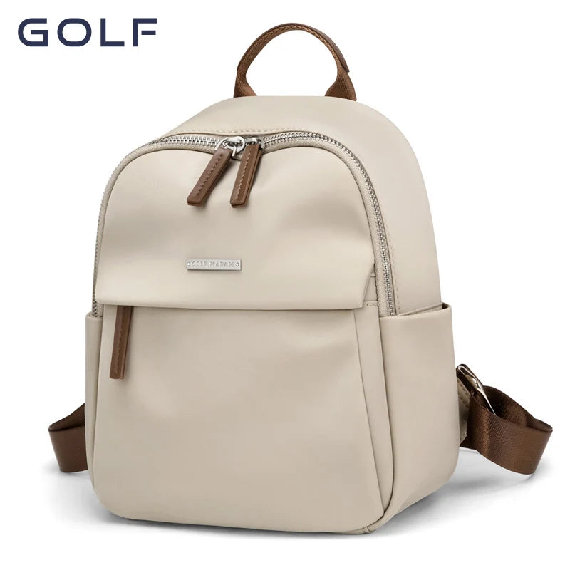 GOLF New Large Capacity Casual Fashion Backpack Trendy Versatile Small Backpack Lightweight Commuter Travel Women's School Bag