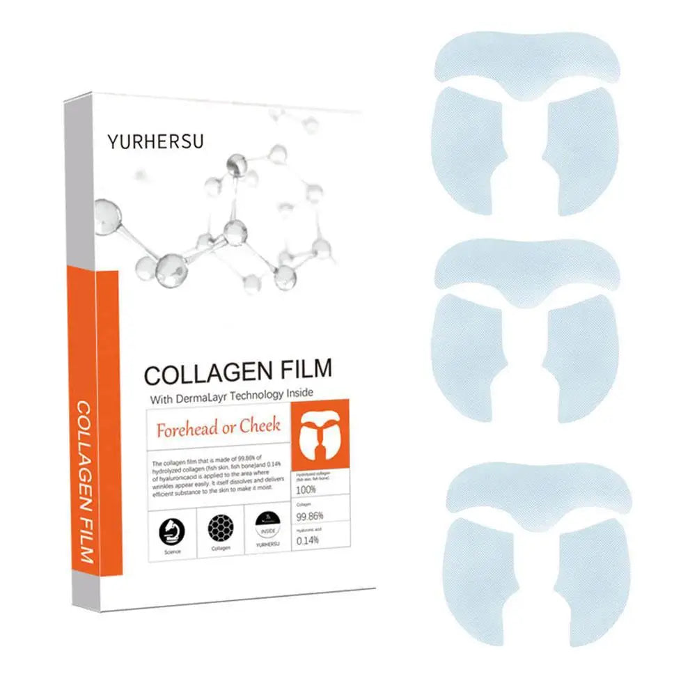 Facial High-Protein Collagen Film Water-Soluble Mask Firming Collagen Anti Dark Lifting Paste Essence Patch Circles Face E5C4