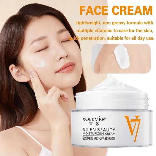 V7 Brighten Skin Cream Concealer Nude Makeup Toning Light Facecream Moisturizing Anti Aging Whitening Creams Korean Cosmetics